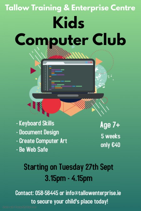 Kids Computer Classes Sept 2022